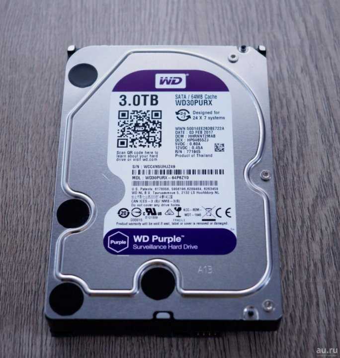 Жесткий диск western digital purple 10 тб wd100purz sata
