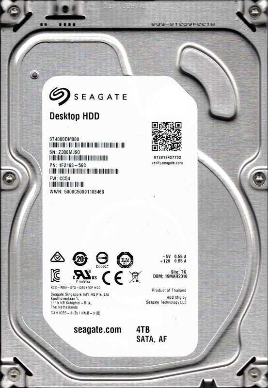 Жесткий диск seagate desktop hdd 4 тб st4000dm000 sata