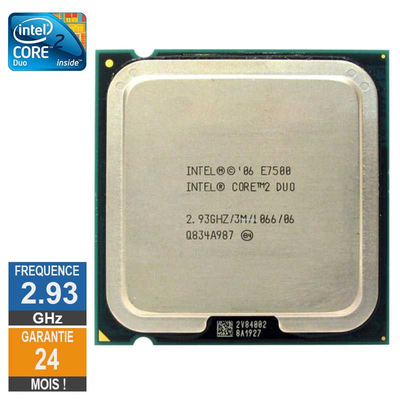 Процессор интел коре дуо. Intel 2 e7500. Процессор Core 2 Duo e7500. Core 2 Duo e7500, 2,93 ГГЦ. Интел кор 2 дуо е7500 сокет.