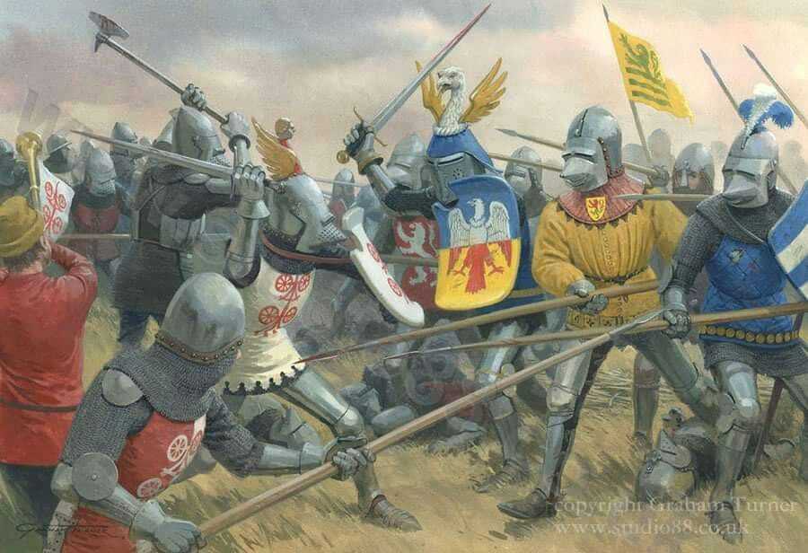 Рыцари: оружие, доспехи, защита коня