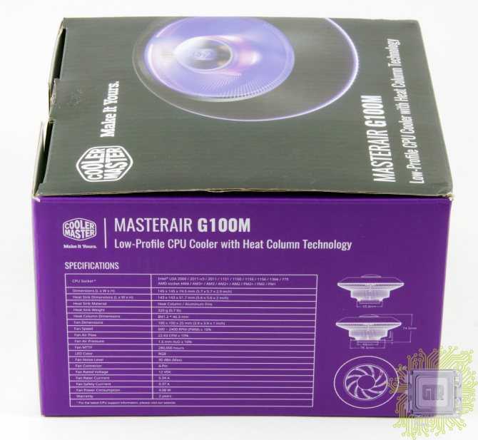 Обзор процессорного кулера cooler master masterair g200p