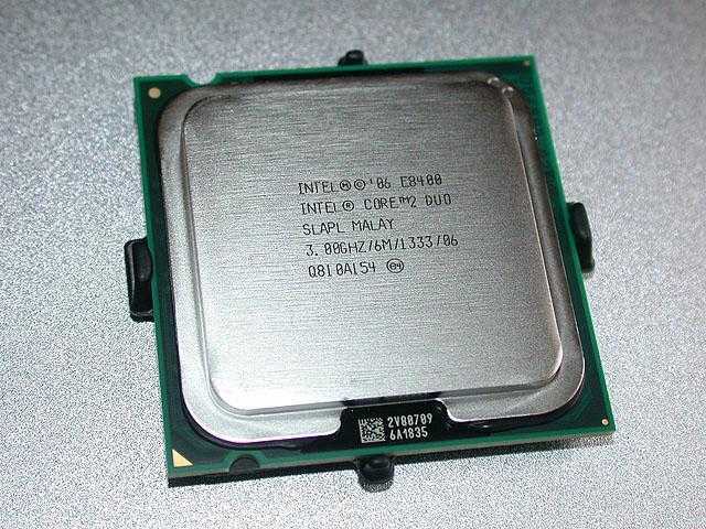 Процессор intel® core™2 duo e8400 (6 мб кэш-памяти, тактовая частота 3,00 ггц, частота системной шины 1333 мгц) спецификации продукции